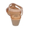 GC Shoes Coretta Embellished Slingback Wedge Sandals - 3 of 4