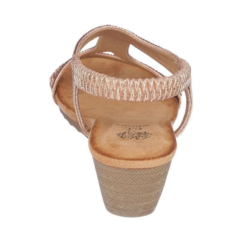 GC Shoes Coretta Embellished Slingback Wedge Sandals, 3 of 5