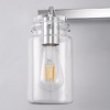 DORESshio Chrome 3-Light Vanity Light, E26 Bulbs, Modern Bathroom Mirror Lighting - 4 of 4