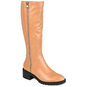 Journee Collection Womens Morgaan Stacked Heel Knee High Boots - 1 of 4
