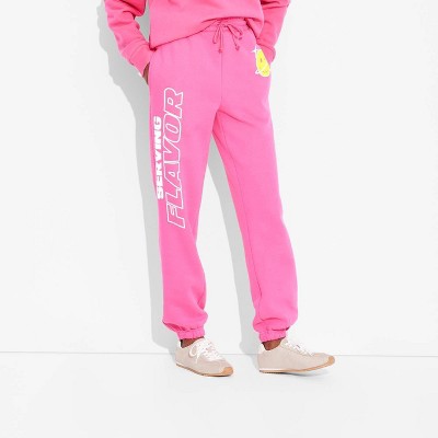 Adult Poppi Forever Icon Graphic Joggers - Pink