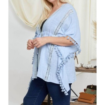Women's Plus Sheer Duster - DAVI & DANI