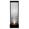 Alpine Corporation 72" Clear Glass Panel with Embossed Leaves Waterfall Fountain: Freestanding, Electric, Indoor/Outdoor Use - 3 of 4