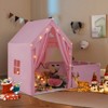 Safstar Kids Play Tent w/Playpen Yard Door Curtains Windows Star Lights for Boys Girls - 4 of 4