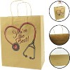 4E's Novelty Nurse Gift Bags (12 Pack) Large 12" Kraft Paper Bag Bulk - For Doctors Healthcare Hospital Worker Party Favors Goody Bag - 4 of 4
