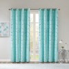 Total Blackout Metallic Print Grommet Top Curtain Panel(Only 1 Pc Panel) - 2 of 4