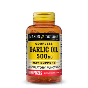Mason Naturals Garlic Oil 500 mg Odorless Multivitamin Softgels - 100ct - 1 of 4
