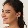 Pearl Earrings: 14k Gold-plated Cubic Zirconia Accented Pearl Drop Dangle Wedding Engagement Earrings For Women Bridal Bridesmaid - 3 of 4