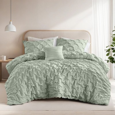 Boho Style Tufted Geometric Pattern Comforter – Ultra-Soft, Cozy, All-Season Bedding with Chic Texture, Anti-Clump Design & OEKO-TEX Certified Safety