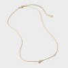 14K Gold Dipped Cubic Zirconia Initial Necklace - A New Day™ - 3 of 4
