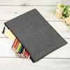 Unique Bargains Canvas Zipper DIY Office Craft Supply Pencil File Bag 5 Pcs - 3 of 3
