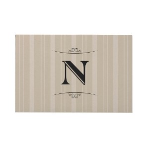 Personalization Mall Elegant Monogram Doormat, 18" x 27" - 1 of 1