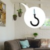 Unique Bargains Home Cup Ceiling Vinyl Coated Metal Coated Screw-in Hanger Hooks 30 Pcs - 3 of 3