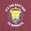 Women's - SpongeBob SquarePants - The Best Day To Namaste Graphic Racerback Tank - 2 of 4