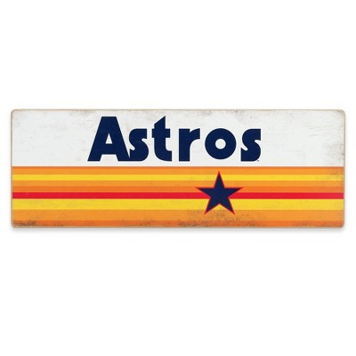 Mlb Houston Astros Baseball Logo Glass Framed Panel : Target