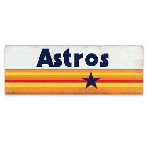 Mlb Houston Astros Baseball Tradition Wood Sign Panel : Target