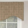 RLF Home Tobago Corded Cornice 100% Cotton with Fully Lined 3" Rod Pocket Valnance for Windows 50" x 17" Seashell - 3 of 4