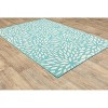 Oriental Weavers Meridian 1506L Blue/ Ivory Indoor/Outdoor Area Rug - 2'3" x 7'6" - 3 of 4