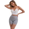 INSPIRE CHIC Women's Wide Lace Trim High-Waisted Tummy Control Butt-Lifting Breathable Shaping Panties - 4 of 4