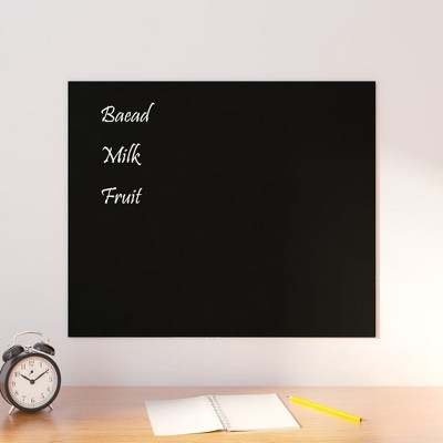 vidaXL Wall-mounted Magnetic Board Black 23.6"x19.7" Tempered Glass