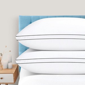 Aghana Digitals King Size Down Alternative Pillows Set of 2, Soft & Comfortable - 1 of 4