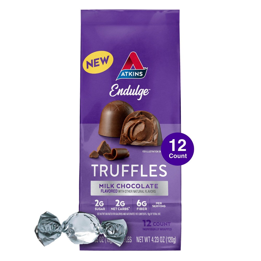 Atkins Endulge Milk Chocolate Truffles - 4.23oz/12pk