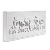 Stupell Industries Amazing Grace Spiritual Christian Phrase Grain Pattern, 30" x 13" - 3 of 4