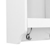 NicBex Coat Rack with Bench and Open Storage Shelves Wall Mounted Hall Tree with 4 Hooks for Entryway, Hallway, Living Room - 4 of 4