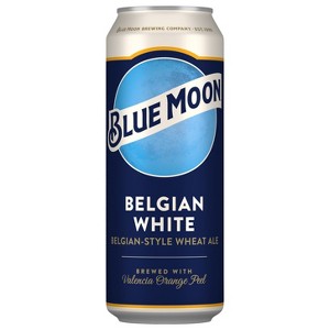 Blue Moon Belgian White Wheat Ale Beer - 24 fl oz Can - 1 of 4