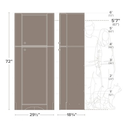 Elite Tall White Freestanding Corner Storage Cabinet with Adjustable Shelving