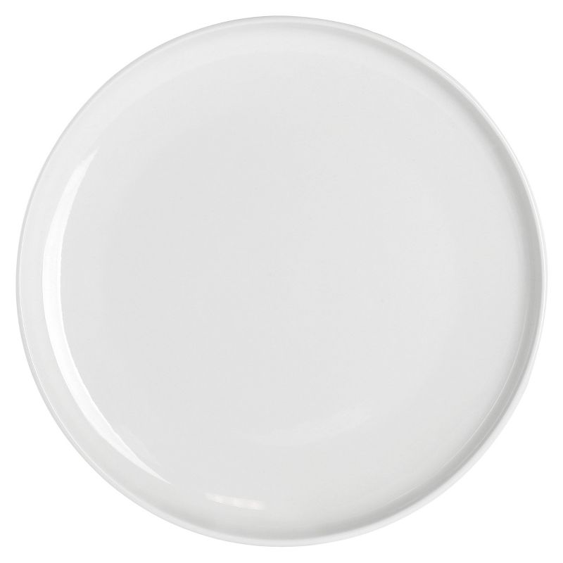 Gibson Home Oslo Peak 12 Piece Fine Ceramic Dinnerware Set in Bright White, 2 of 10