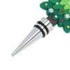 Unique Bargains Two-Wire Christmas Tree Stopper Aluminum Alloy TPE Green Black Silver Tone 1 Pc - 3 of 3