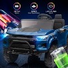 24V 2-Seater Kids Ride On Truck, Electric Car Toy with Remote, LED Lights, MP3, Back Storage & Soft Start - 2 of 4