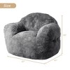 Large Bean Bag Chair for Adults, Lazy Sofa Upholstered Floor Sofa Soft Plush Chair Bean Bag Couch for Living Room Bedroom - 3 of 4
