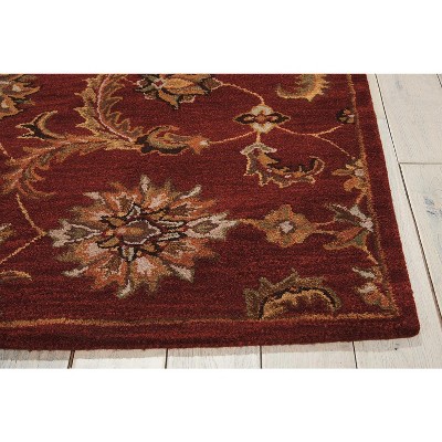 Handmade Brick Wool Tufted 4' x 6' Area Rug