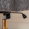 GDFStudio Webb Adjustable Faux Shearling Swivel Office Chair with Gold Metal Base - 4 of 4