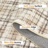 Nasitip Washable Rug-Modern Plaid Area Rug Non Slip Soft Rugs-Low Pile Foldable Floor Cover Accent Carpet - 4 of 4