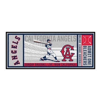 MLB Los Angeles Angels 1966 30"x72" Retro Ticket Runner Mat