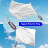 Unique Bargains Stainless Steel Indoor Outdoor Durable Flag Pole Beaded Flagpole Retainer Ring 0.98" - 2 of 4
