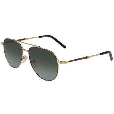 Ferragamo Man Sunglasses Gold/Dark green