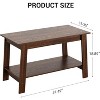 DobleePy 31.5 Inch Coffee Table, 2-Tier Storage, Modern Industrial Farmhouse Center Table for Living Room, Compact & Durable MDF - 2 of 4