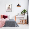 Stupell Industries Watercolor Bookstack French Bulldog Floating Frame Canvas Art, Gray, 25" x 31" - 3 of 4