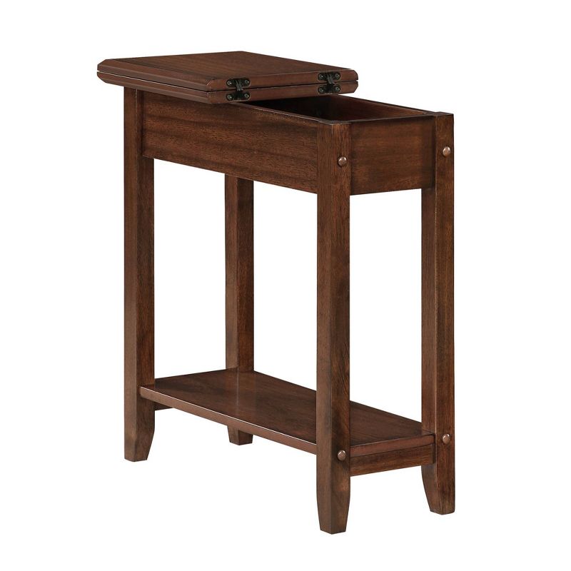 Breighton Home Harper End Table with Flip Top Storage and Lower Shelf, 6 of 8