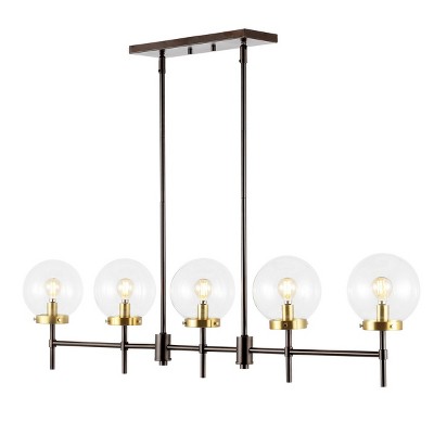 Mylah 5-Light Oil Rubbed Bronze Glass Globe Pendant
