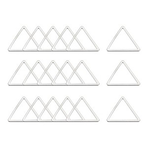 Unique Bargains Triangle Hollow Open Bezel Linking Ring for Jewelry Making 50 Pcs - 1 of 4
