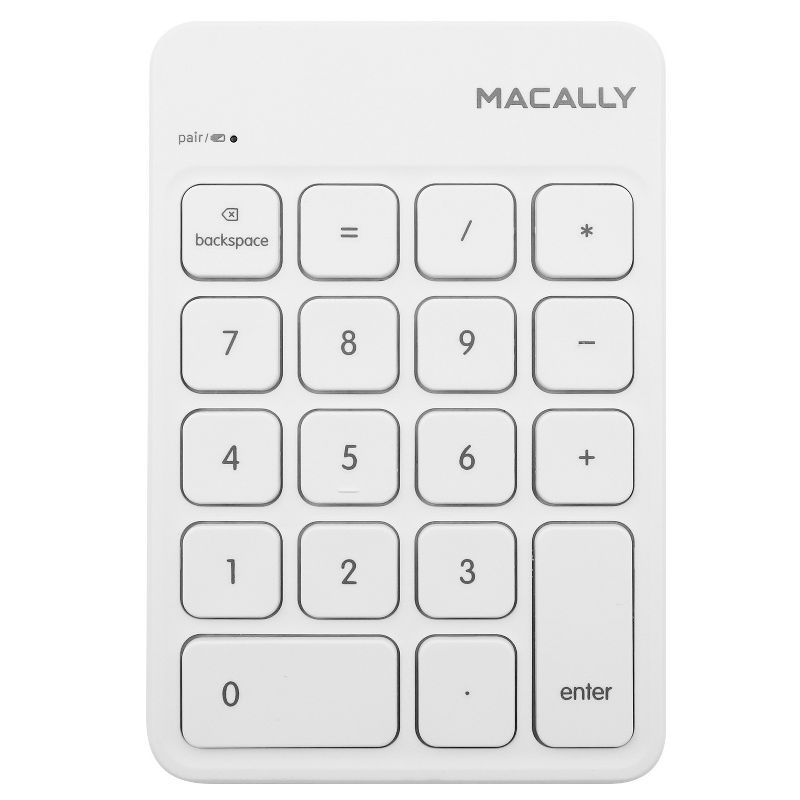 Macally Wireless Bluetooth 18 Numeric Keypad, 2 of 9