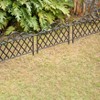 Gardenised Plastic Garden Edging Border Fence, Flower Bed Barrier, Set of 3 - image 4 of 4