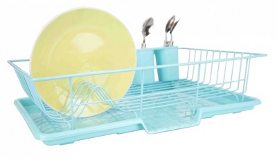 3-piece Large Kitchen Sink Dish Drainer, Ivory : Target