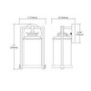 Elk Home Frampton 1 - Light Wall Light in  Aged Bronze - 2 of 4