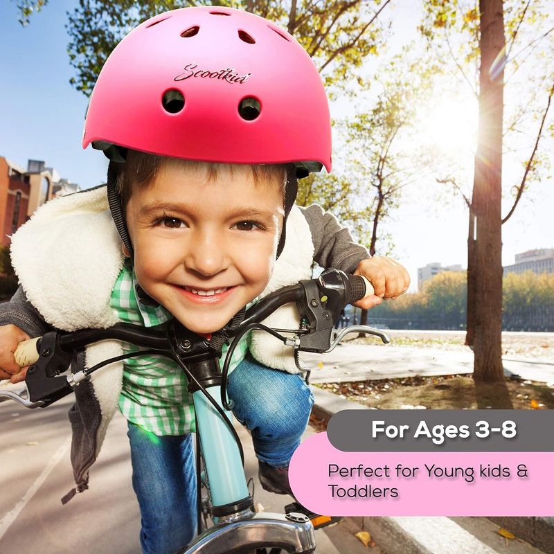 Sports Safety Bicycle Kids Helmet - Pink, 5 of 9